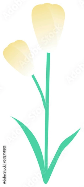 Obraz Yellow flower sticker