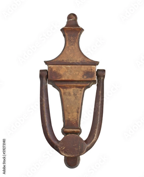 Obraz vintage brass door knocker