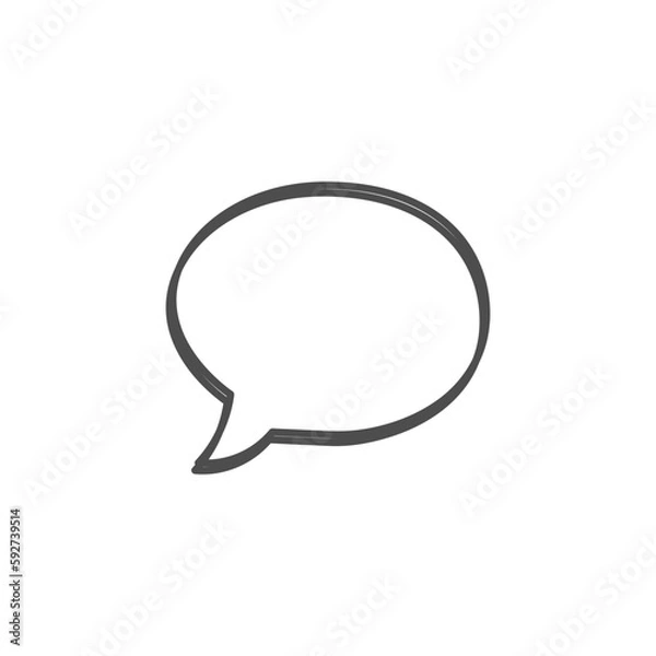 Fototapeta speech bubble on white background