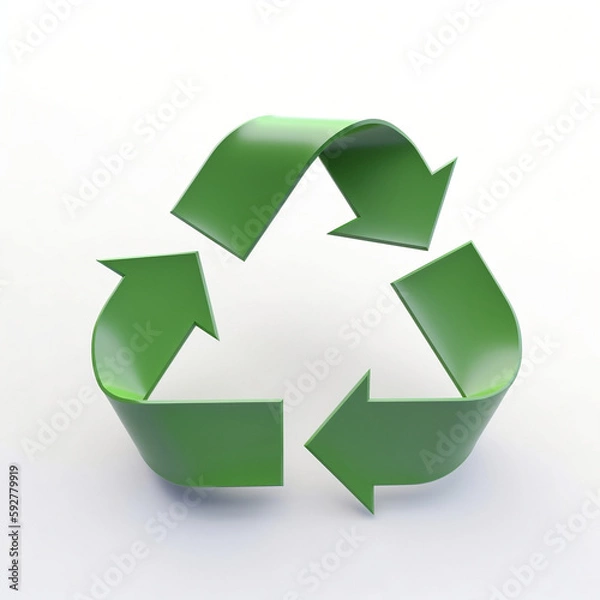 Fototapeta AI generated, Recycling Logo