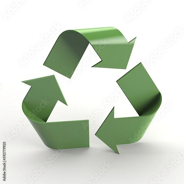 Fototapeta AI generated, Recycling Logo