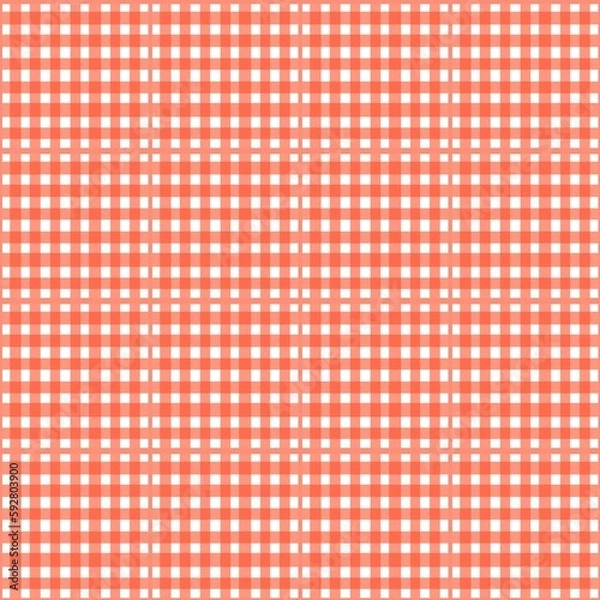 Obraz red and white tablecloth