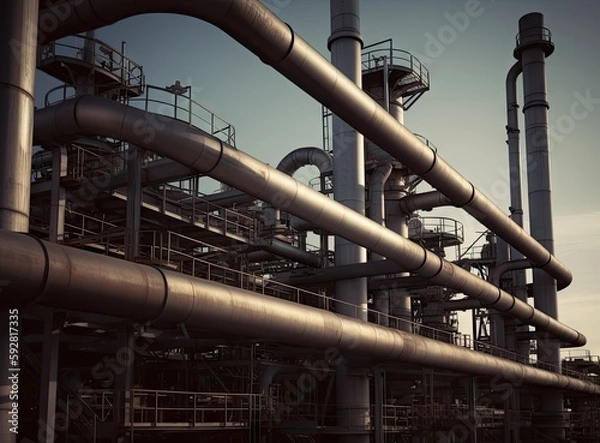 Obraz Industrial pipes