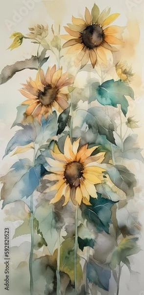 Obraz Beautiful sunflowers