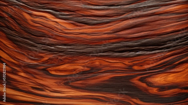 Obraz Cocobolo Driftwood Texture Wood Background - generative ai
