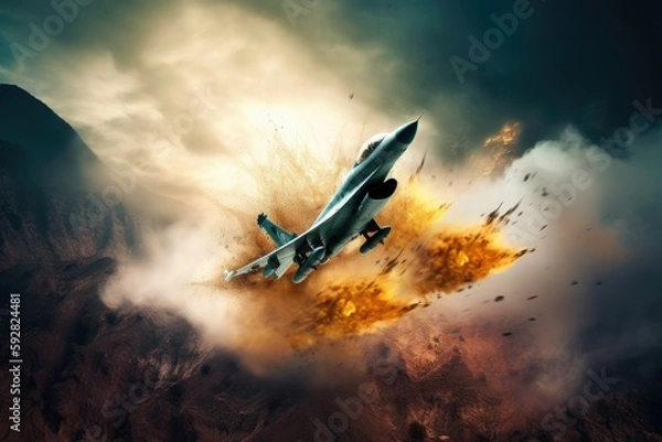 Obraz Airplane explosion