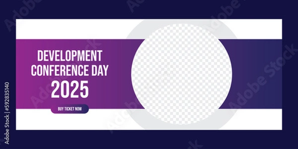 Obraz Corporate business conference web banner template