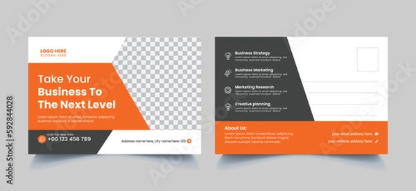 Obraz 
Vector modern creative and professional corporate postcard layout design
