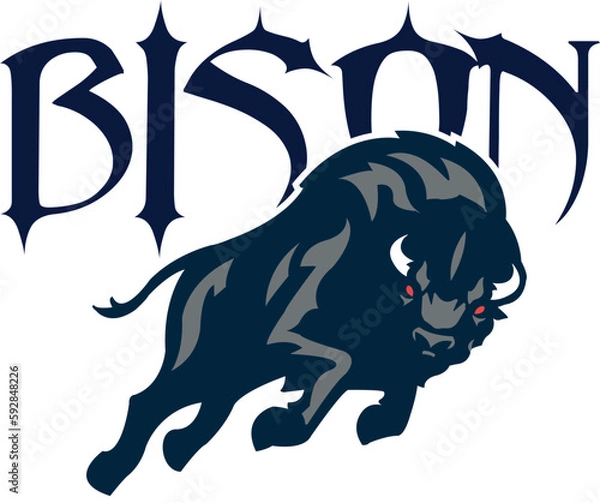 Obraz A digital image file of a bison