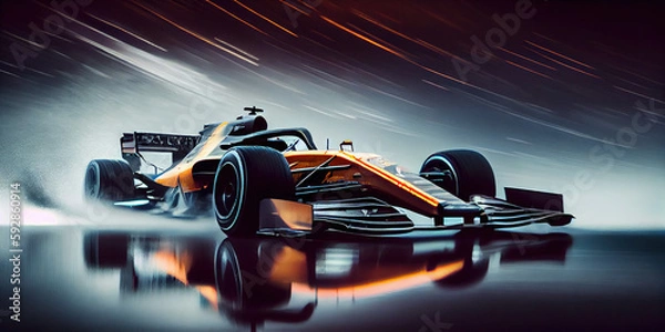 Fototapeta F1 race car concept, Generative AI