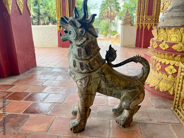 Obraz Laos lion statue