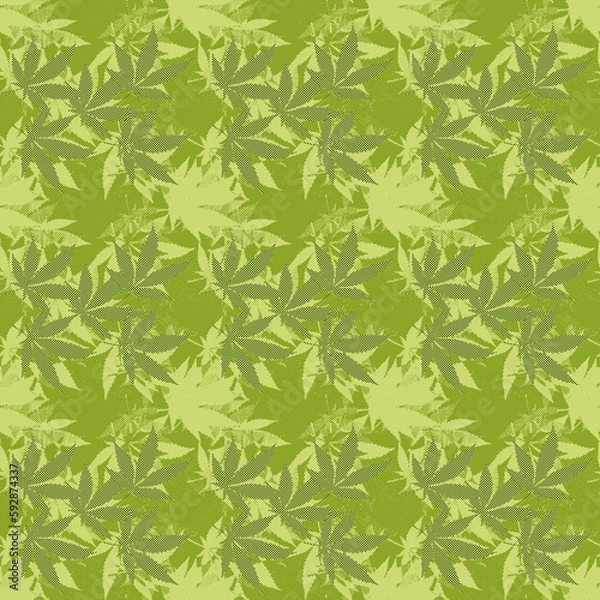 Fototapeta Abstract cannabis leaf design background image.
