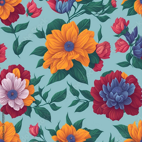 Obraz seamless floral pattern