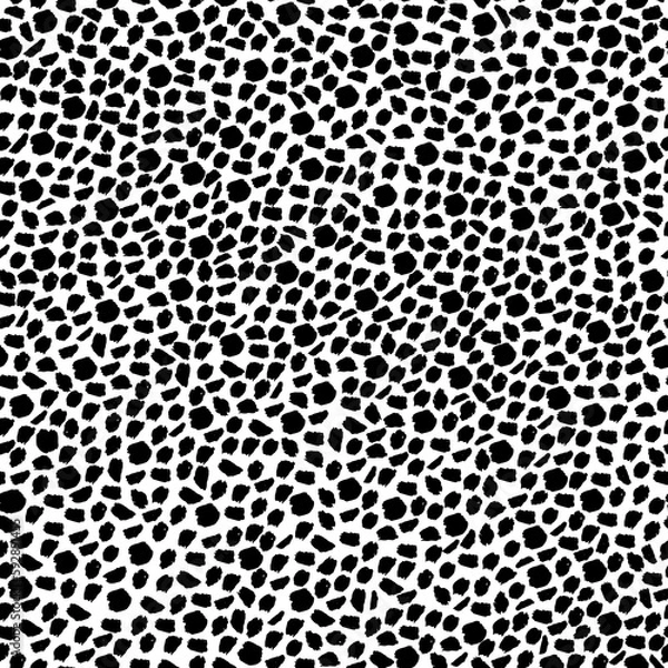 Obraz Seamless pattern of black dots illustration