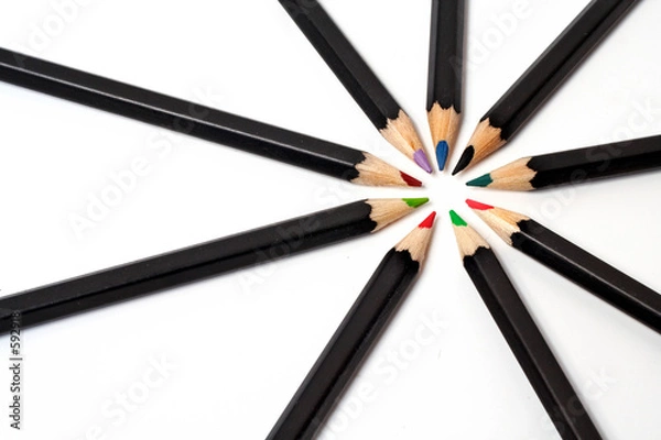 Obraz colored school pencils