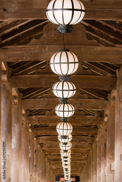 Obraz 奈良長谷寺の春景色