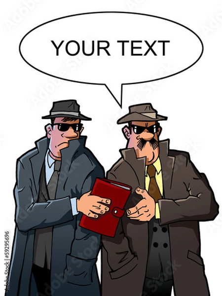 Obraz Two spies get information