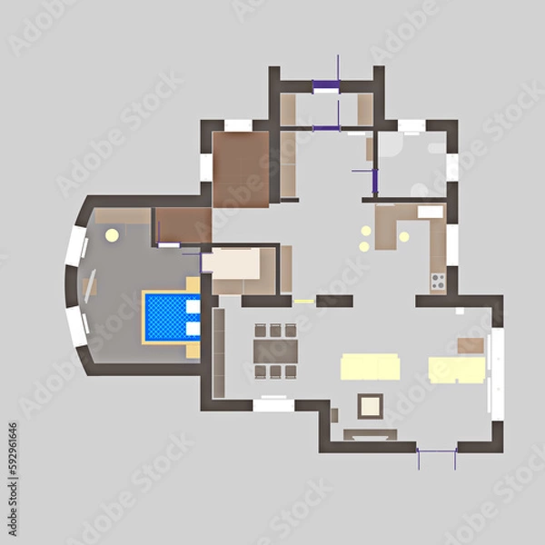 Fototapeta 03_House Plan