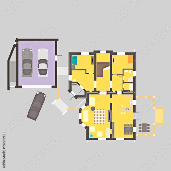 Fototapeta 02_House Plan