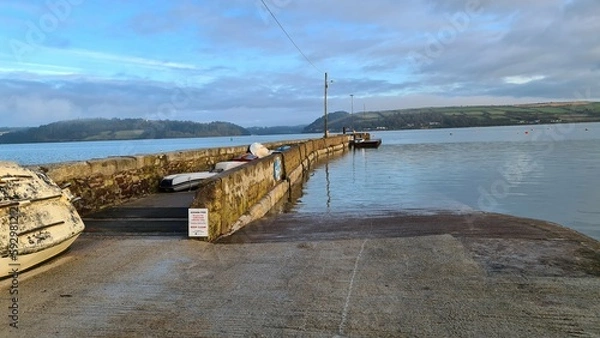 Obraz Pier in to river 