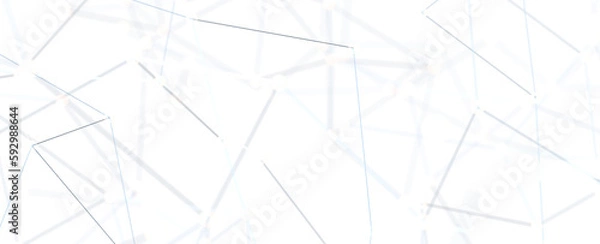Obraz Global network background. Connecting triangles. Globe of the earth. abstract planet in space. 3d rendering