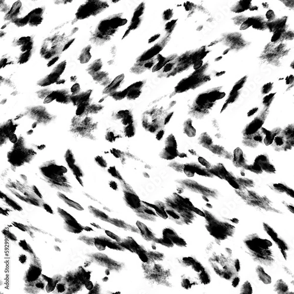 Obraz Flowing black ink