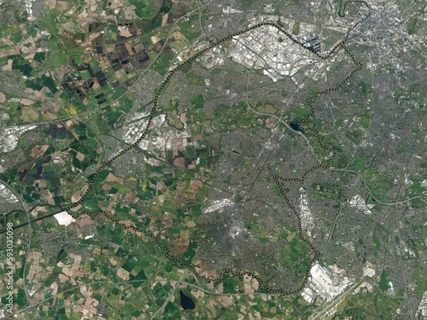 Obraz Trafford, England - Great Britain. High-res satellite. No legend