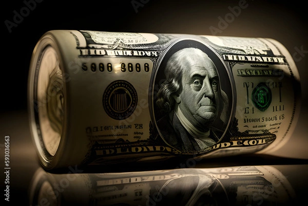 Obraz one hundred dollar bills