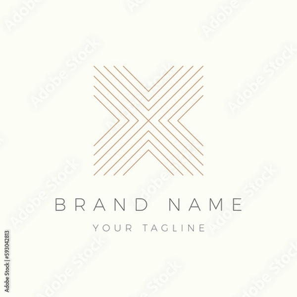 Obraz Letter X Logo Luxury