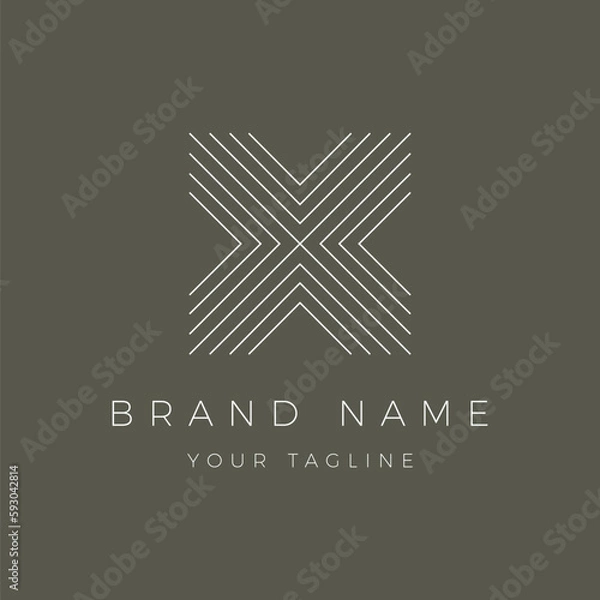 Obraz Letter X Logo Luxury