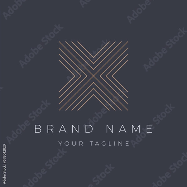 Obraz Letter X Logo Luxury