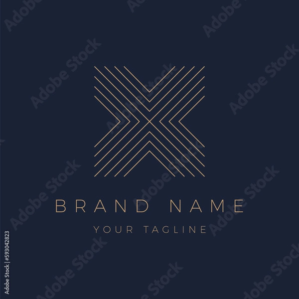 Obraz Letter X Logo Luxury