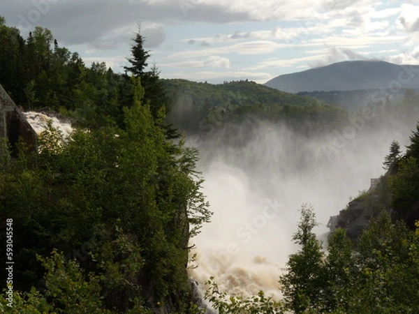 Obraz Sept chutes hydroelectic dam in Quebec