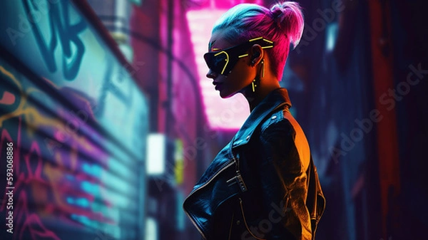 Fototapeta Cyberpunk Girl