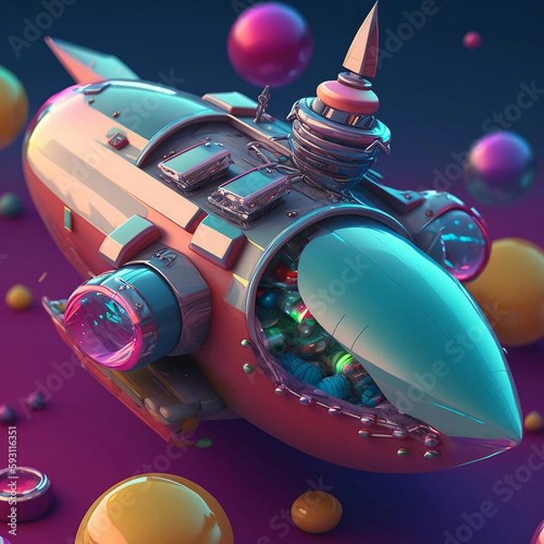Obraz Candy Spaceship