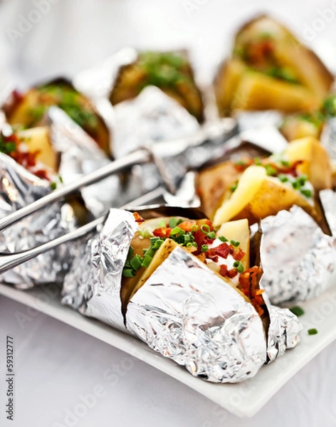 Obraz Jacket potato with sour cream
