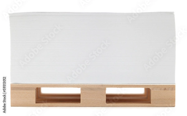 Obraz Pallet with offset paper.