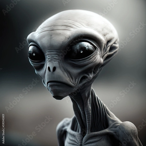 Fototapeta Zeta Grey Alien