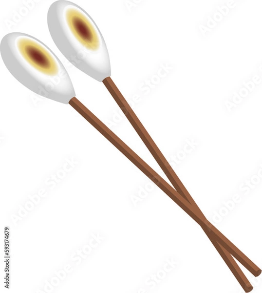 Obraz Blood on Cotton Swabs, Infected Refuse, First Aid Clean Cleaning Nurse Clinic Hospital Object Design 