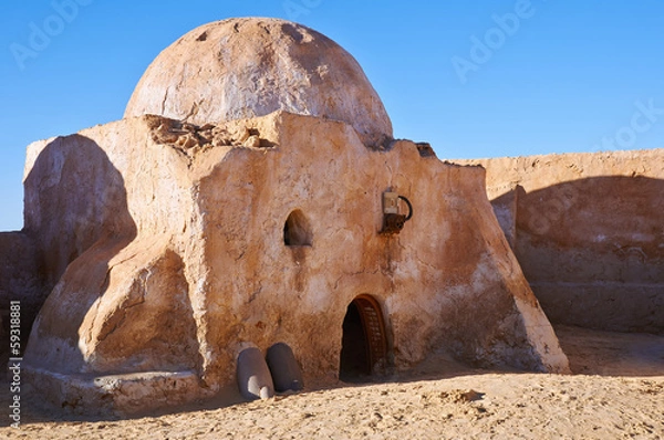 Fototapeta Budynek w miejscu Ong Jemel, Tunezja