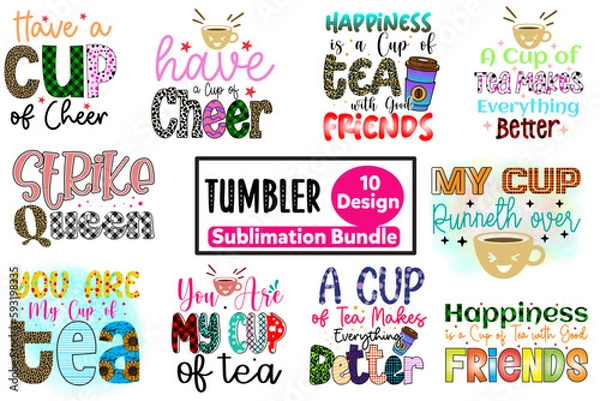 Obraz Tumbler SVG Bundle