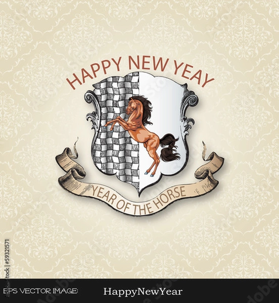 Obraz eps Vector image:Happy New Year!