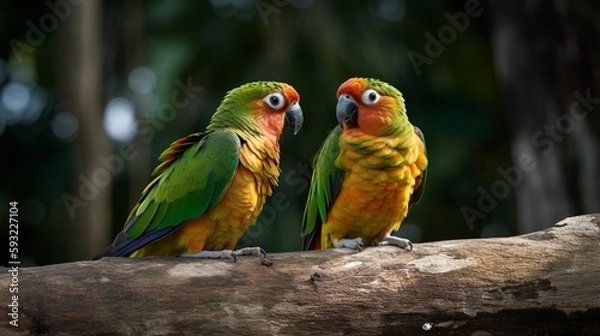 Fototapeta Conure Couple