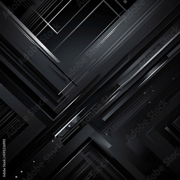 Obraz Dark grey abstract modern background. AI generated