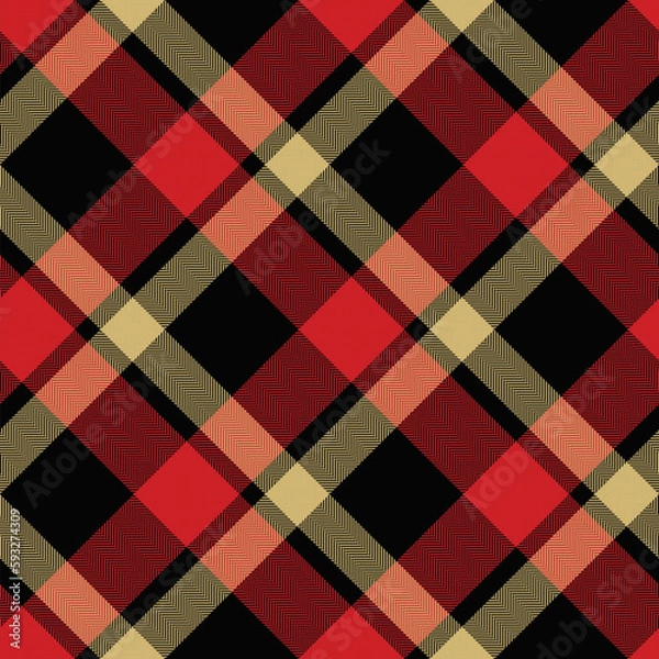 Fototapeta Check plaid seamless pattern.