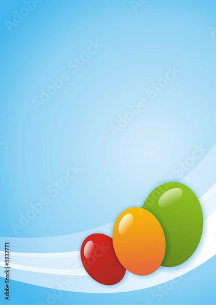 Obraz Osterstimmung Hintergrund hochkant blau