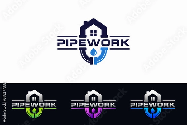 Obraz home pipe logo