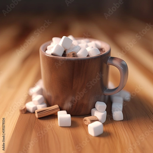 Fototapeta Softly Lit Isometric Porcelain Object: A Trending Modular Constructivism 
