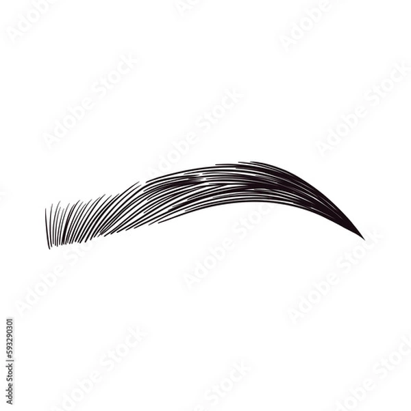 Obraz Black Eyebrow Illustration