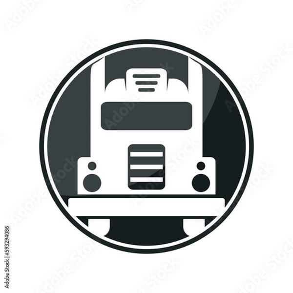 Obraz simple truck silhouette design,.